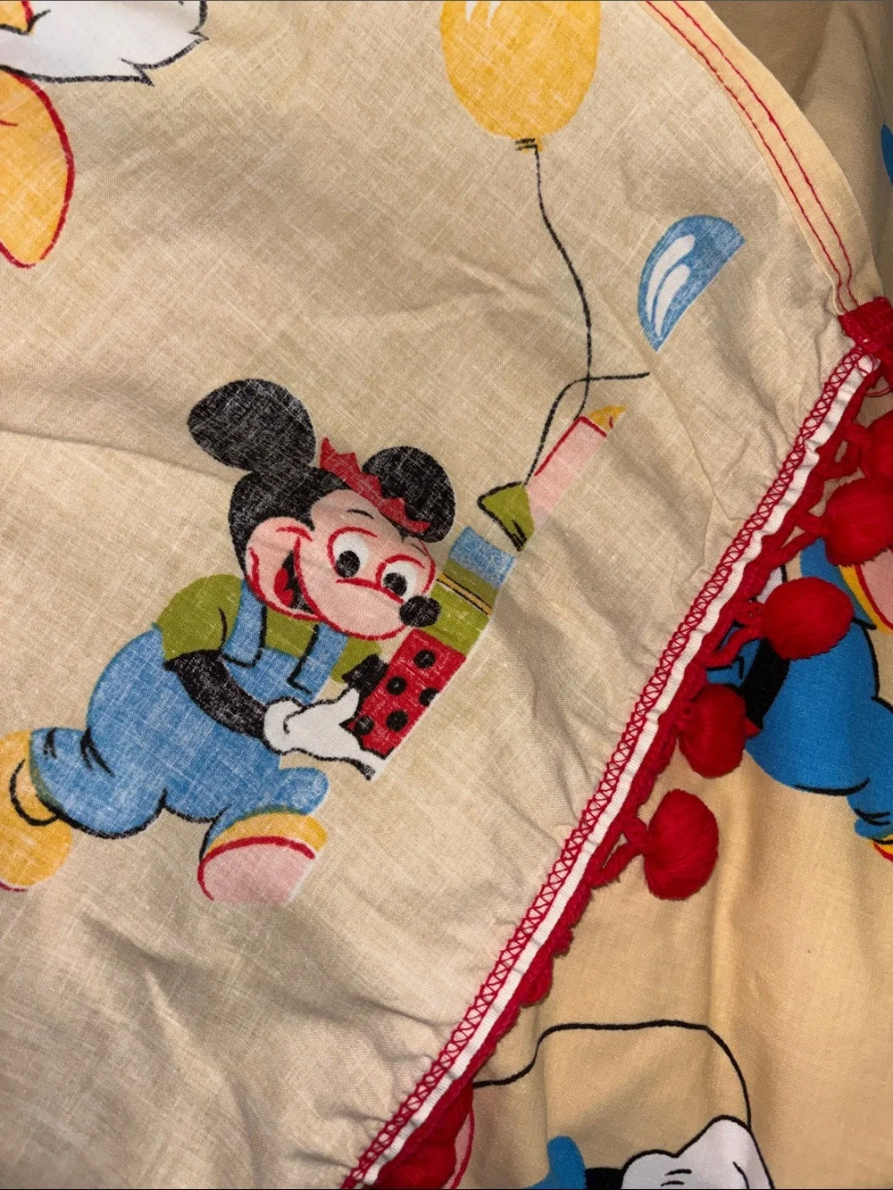 Vintage Disney Mickey Mouse bedspread